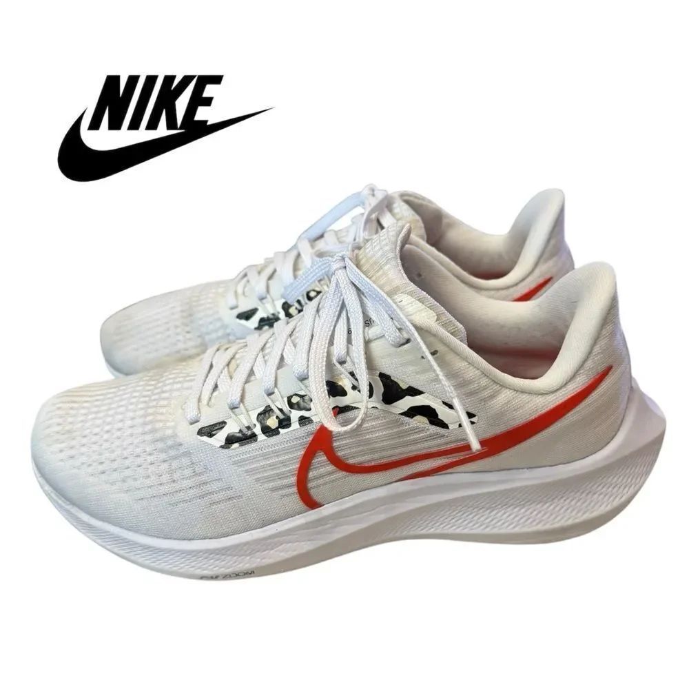 Nike Women's Air Zoom Pegasus 39 'White Leopard' DZ5214-100 Running Sneakers 7.5